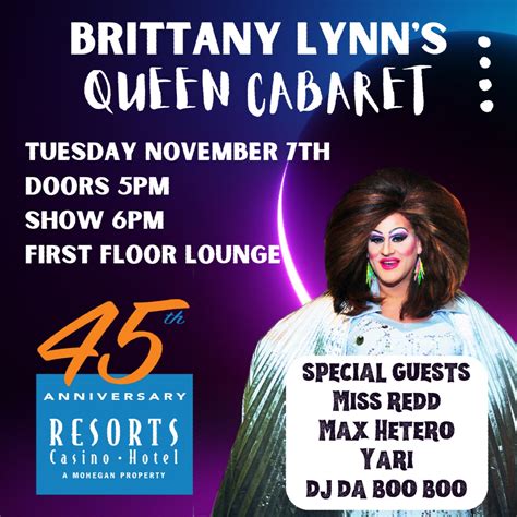 Brittany Lynn's Queen Cabaret at Resorts Casino & Hotel in Atlantic ...