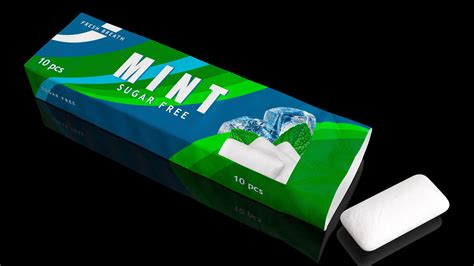 Chewing Gum Pack Open with Pad 3D Model $29 - .3ds .blend .c4d .fbx ...