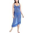 Buy Be You Women's Net Solid Maxi Nighty with Panty (BUF-NIGHTY-1411 ...