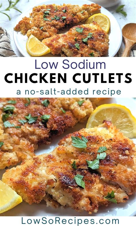 Crispy Low Sodium Chicken Breast Cutlets Recipe