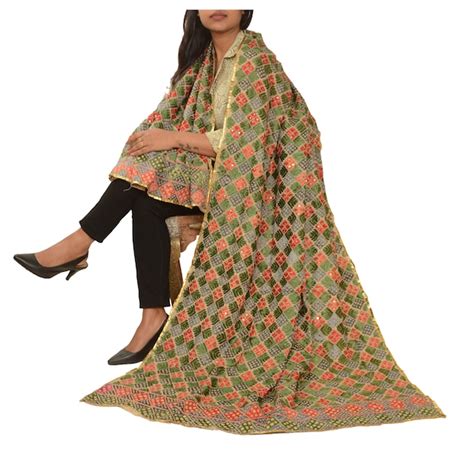 Buy Phulkari Dupatta Online In India - Etsy India