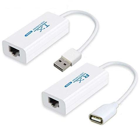 MICROWARE US.B Male to RJ45 + US.B Female US.B Over Cat5/5e/6 Extension ...