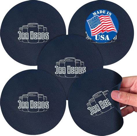 Amazon.com: JAR HEADS Rubber Jar Opener Gripper Pad 5 Pack - Thick 5 ...