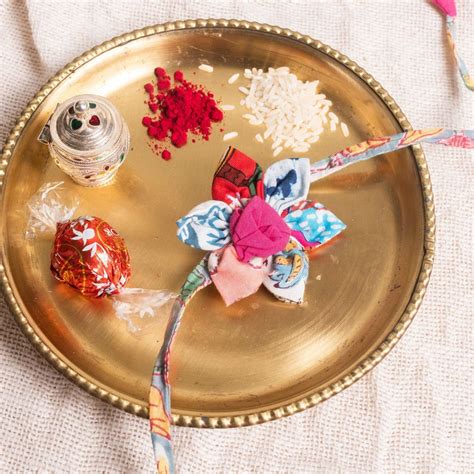 Zero Waste Multicolor Flower Rakhi – House of Ekam