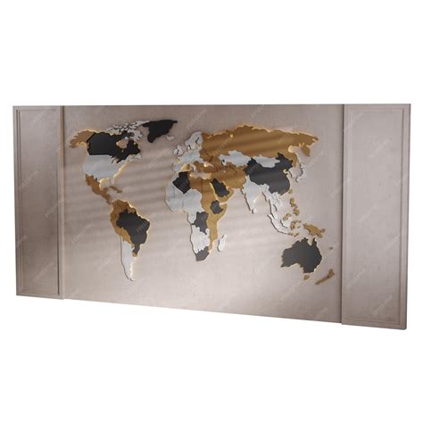 Large Framed World Map 的图像结果