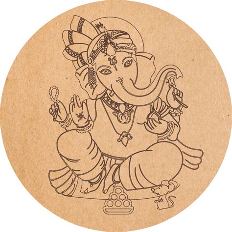 Pre-Marked Lord Ganesha / lippan base