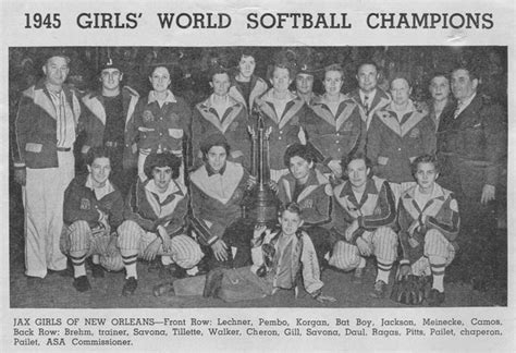 1945 ASA Women's Major Fast Pitch Nationals - Softball History USA