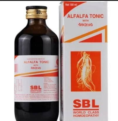 SBL Alfalfa Tonic with Gingeng , Liquid Price in India - Buy SBL ...