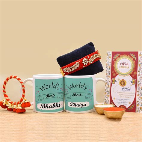 Pride Store Rakhi Designer Bhaiya Bhabhi Rakhi Pair with Bhaiya Bhabhi ...