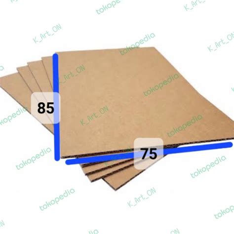 Jual kardus lembaran single wall custom / B flute 85x75 - Jakarta Barat ...