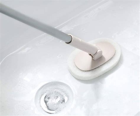 Aiwanto Extendable Long Handle Scrubber Brush Cleaning Tool Sponge ...