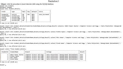 Image result for MySQL Practical