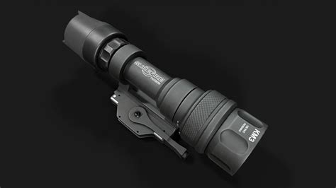 3D model Surefire M952V LED IR Scout Rifle Weapon Mounted Light VR / AR ...