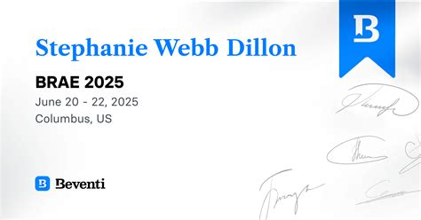 Stephanie Webb Dillon, BRAE 2025