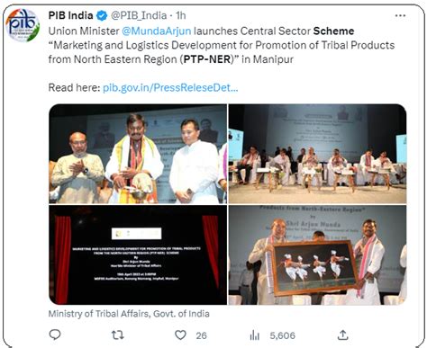 Tribal Affairs Minister launched Marketing, Logistics Development for ...