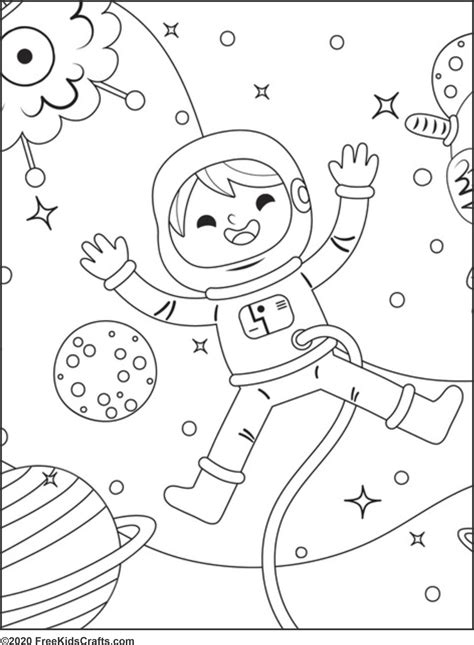 Printable Space Coloring Pages