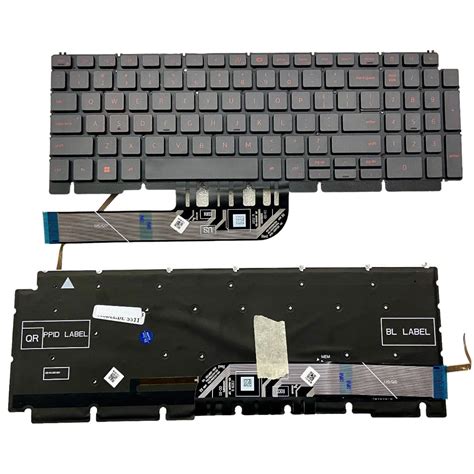 original keyboard for dell g15 5511 5510 5515 red keys with backlight ...