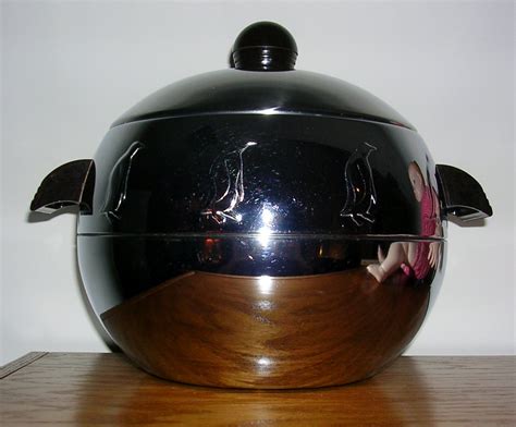 Penguin Ice Bucket by West Bend Hot & Cold Server with Bakelite Handles ...