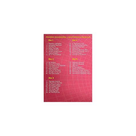 Complete Power Rangers: Lightspeed Rescue Series DVD India | Ubuy