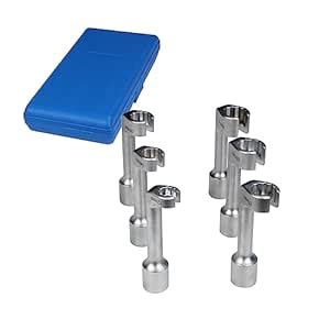 UTMALL 6pc Diesel Fuel Injector Line Injection Socket Spanner Tool Set ...