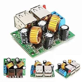 IDUINO 4 USB Port Step Down Power Supply Voltage Regulator Converter ...