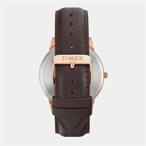 Timex Trendline Men Brown Leather Watch TWTG12114 – Just In Time