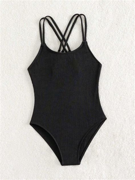 Tween Girl Criss Cross One Piece Swimsuit for Sale Australia| New ...