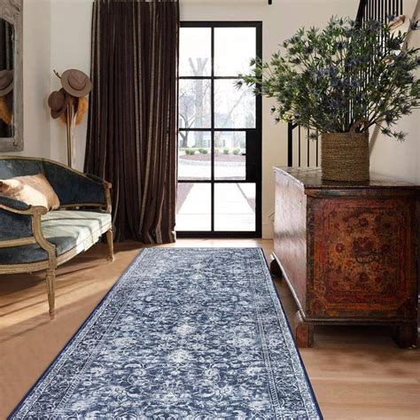 Canora Grey Hallway Runner 3X8 Runner Rug Printed Vintage Floral Rug ...