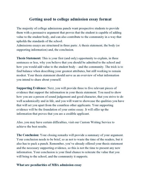 Image result for Essay Format