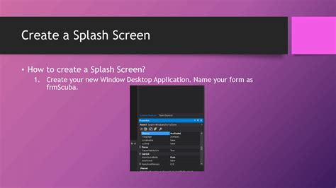 Codes to Create a Splash Screen with Visual Studio 的图像结果