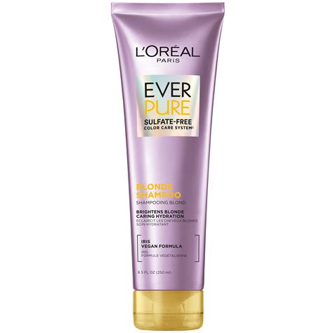 L'Oreal Paris EverPure Blonde Brightening Shampoo, Sulfate Free, Color ...
