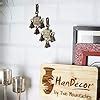 Two Moustaches Brass Shubh Labh Door Hanging Bells Set, Hanging Bells ...