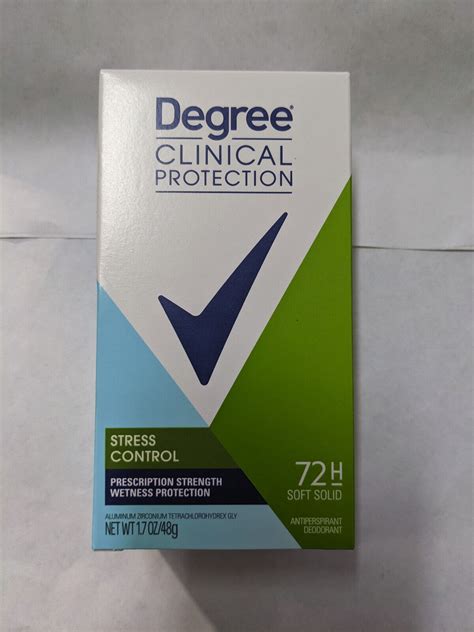 6 PACK Degree Clinical Protection Antiperspirant Deodorant Stress ...