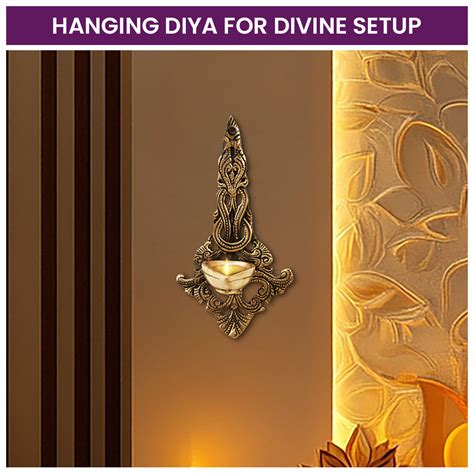 Brass Hanging Antique Wall Hanging Diya – DecorTwist