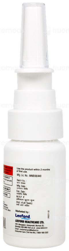 Elosone 50 Mcg Nasal Spray 10 Ml - Uses, Side Effects, Dosage, Price ...