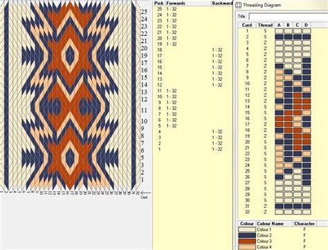 Image result for Tablet Weaving Pattern Generator