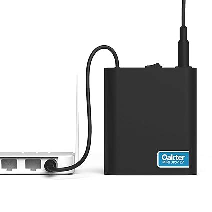 Oakter Mini UPS for 12V WiFi Router Broadband Modem | Backup Upto 4 ...