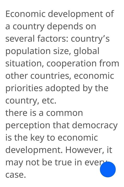 Democracies did not fulfill the expectation of development. Explain ...