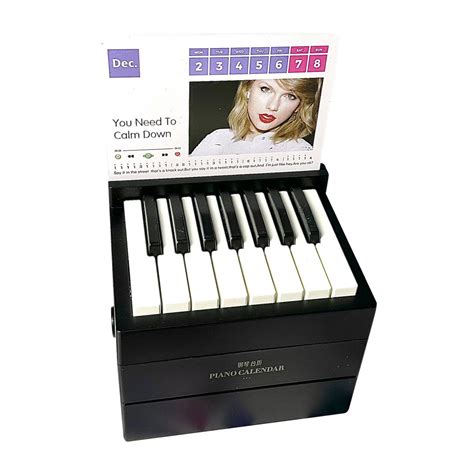 Bgageg Piano Calendar 2024 Playable Mini Piano Desk Calendar ...