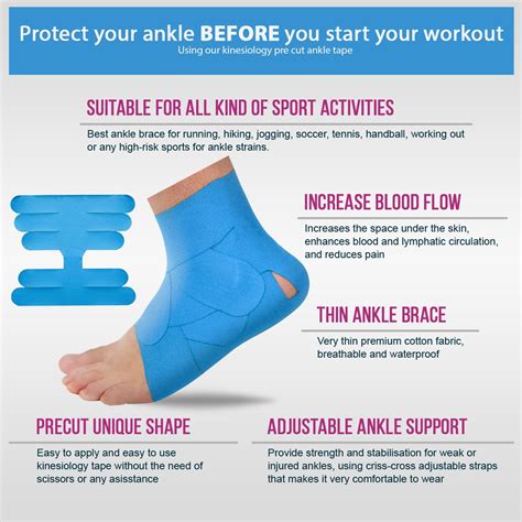 Therapeutic Ankle Tape | Ankle taping, Ankle pain relief, Kinesiology