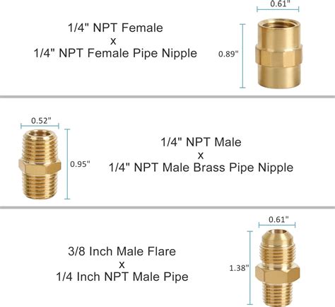 Buy ATKKE RV Propane Quick Connect Fitting Adapter Valve, 1/4 Male NPT ...