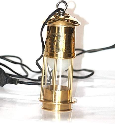 CH (Calvin Handicrafts) (with Device) Antique Brass Oil Lamp Ship ...