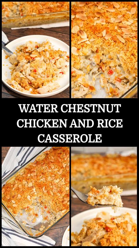Water Chestnut Chicken and Rice Casserole in 2025 | Easy chicken dinner ...