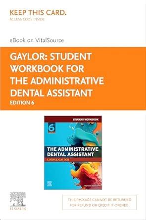 Student Workbook for The Administrative Dental Assistant - E-Book eBook ...