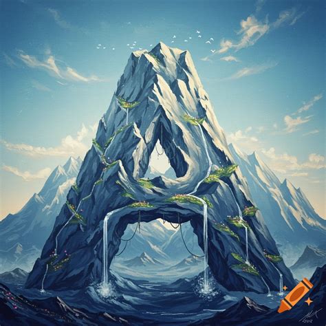 Letter A in mountain form on Craiyon - Simple Letter Form M Illustration Mountain