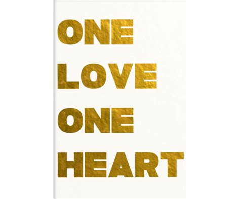 One Love One Heart - Motivational | OshiPrint.in