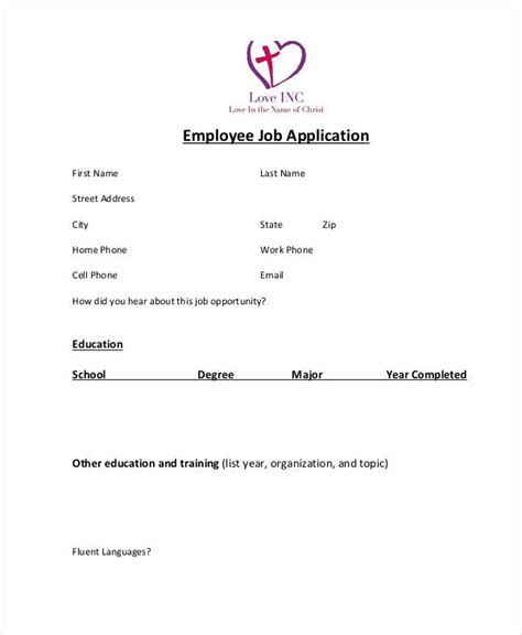 Job Application Examples Samples 的图像结果