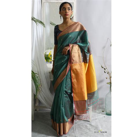 Alaap Ecoloom Cotton Silk Saree – ECOLOOM ® Shop