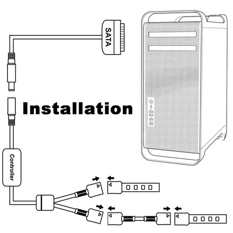 Buy DS RGB LED Strip Computer Lighting via Magnet with Controller for ...