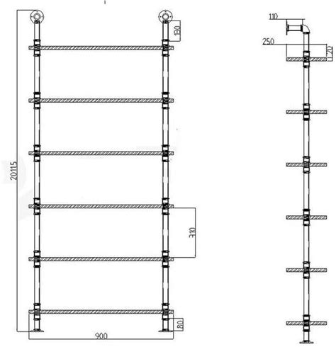 LOKKHAN L:36-Inch Industrial Pipe Shelves,Wall India | Ubuy